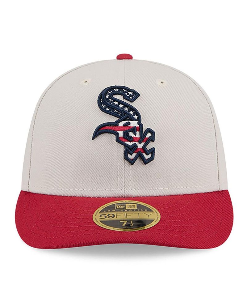 Men's Red Chicago White Sox 2024 Fourth of July Low Profile 59FIFTY Fitted Hat