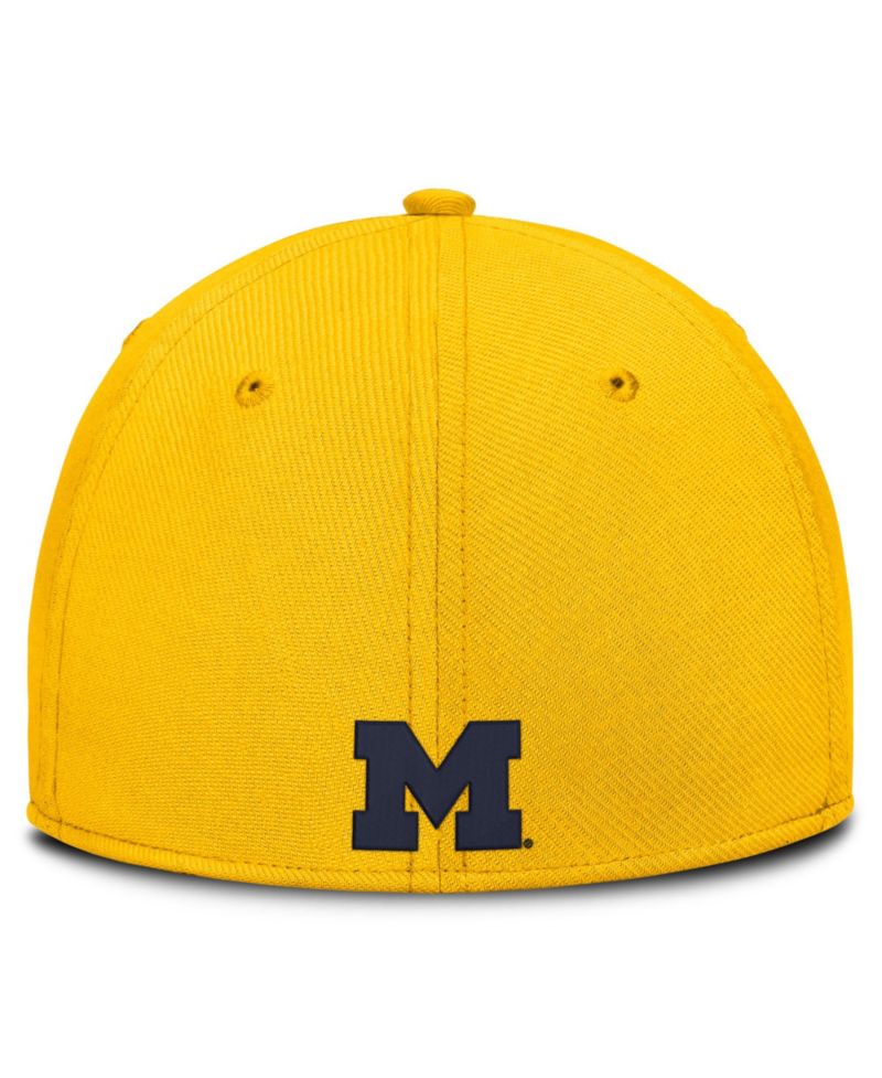 Men's Maize Michigan Wolverines Game Day Rise Swooshflex Hat