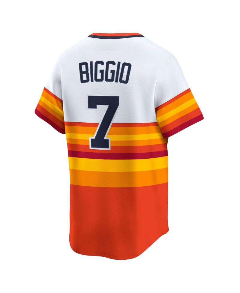 Men's Craig Biggio White Houston Astros Throwback Cooperstown Collection Limited Player Jersey