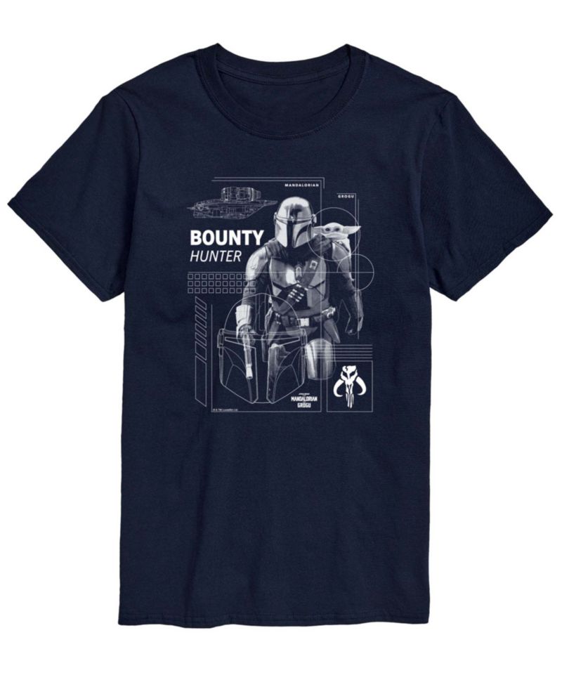 Men's The Mandalorian & Grogu Bounty Hunter Graphic T-Shirt