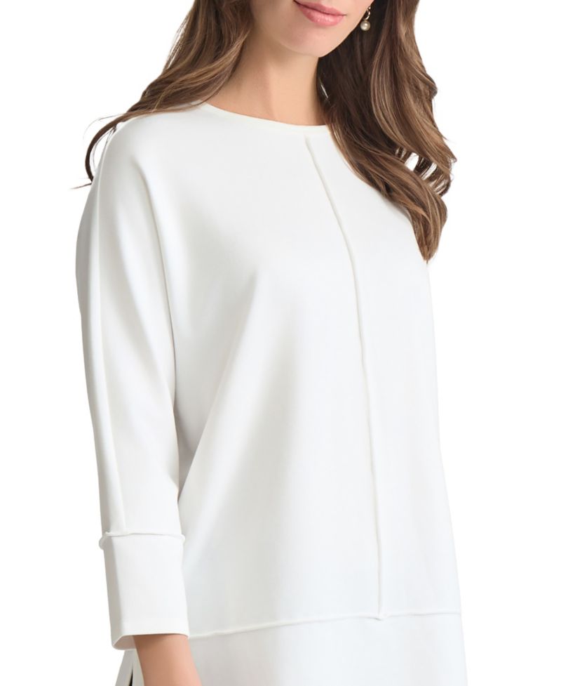 Women's Petite Serenity Knit 3/4 Sleeve Tunic Top