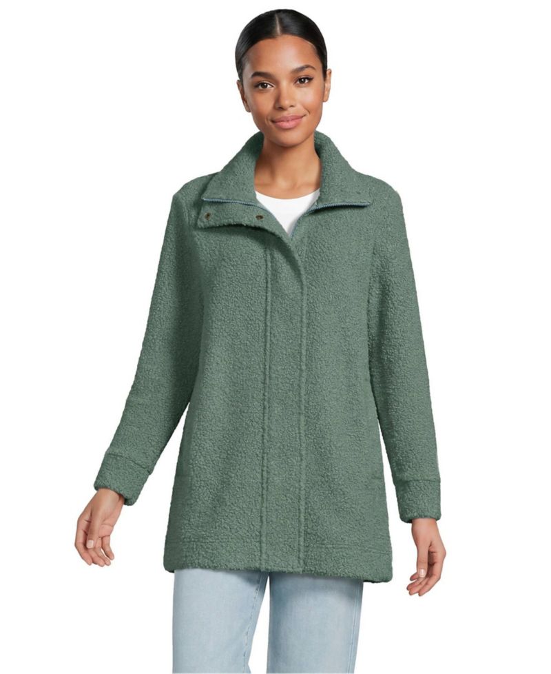 Women's Boucle Fleece Coat