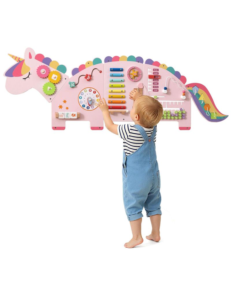 11-in-1 Montessori Wall-Mounted Busy Board
