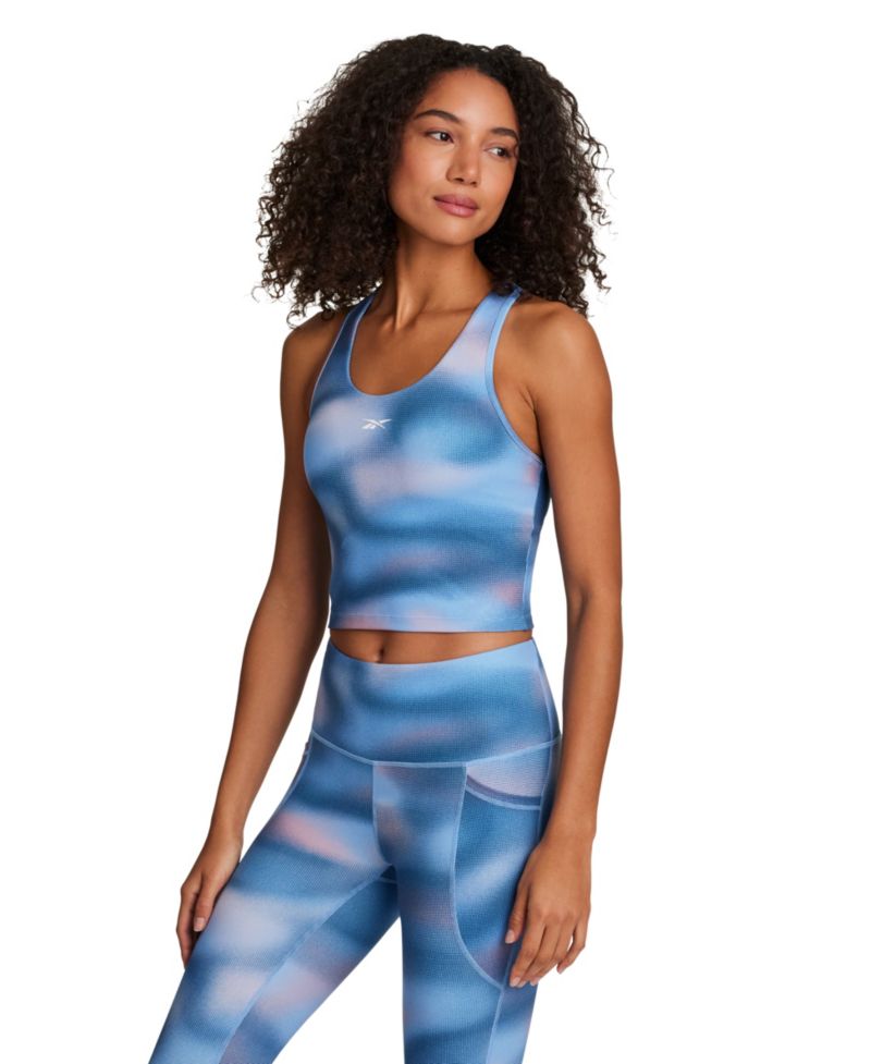 Women's Cropped Printed Sports Bra