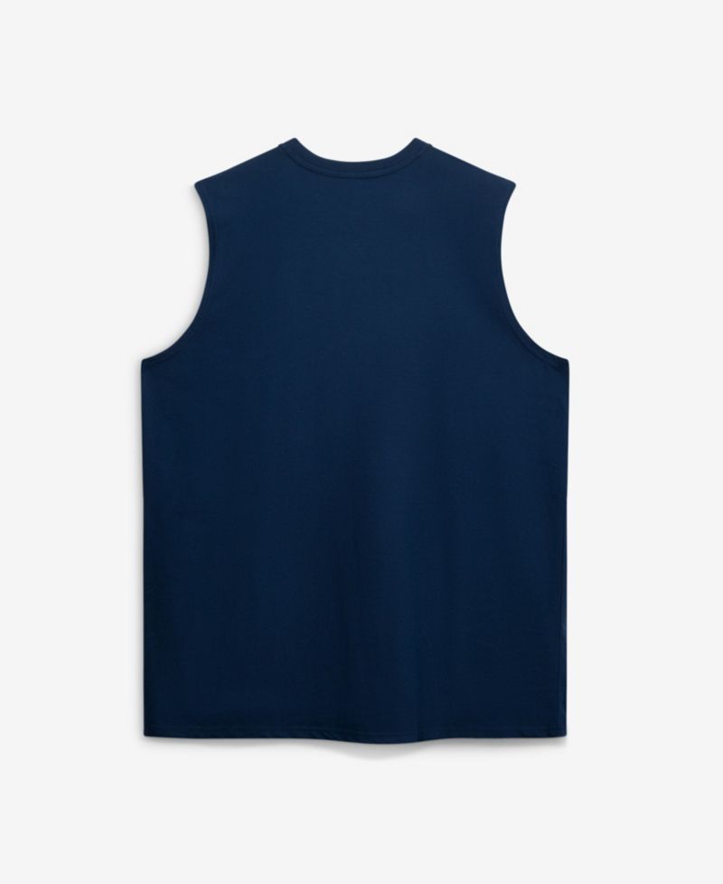 Men's Navy Boston Red Sox Big & Tall Heart & Soul Muscle Tank Top