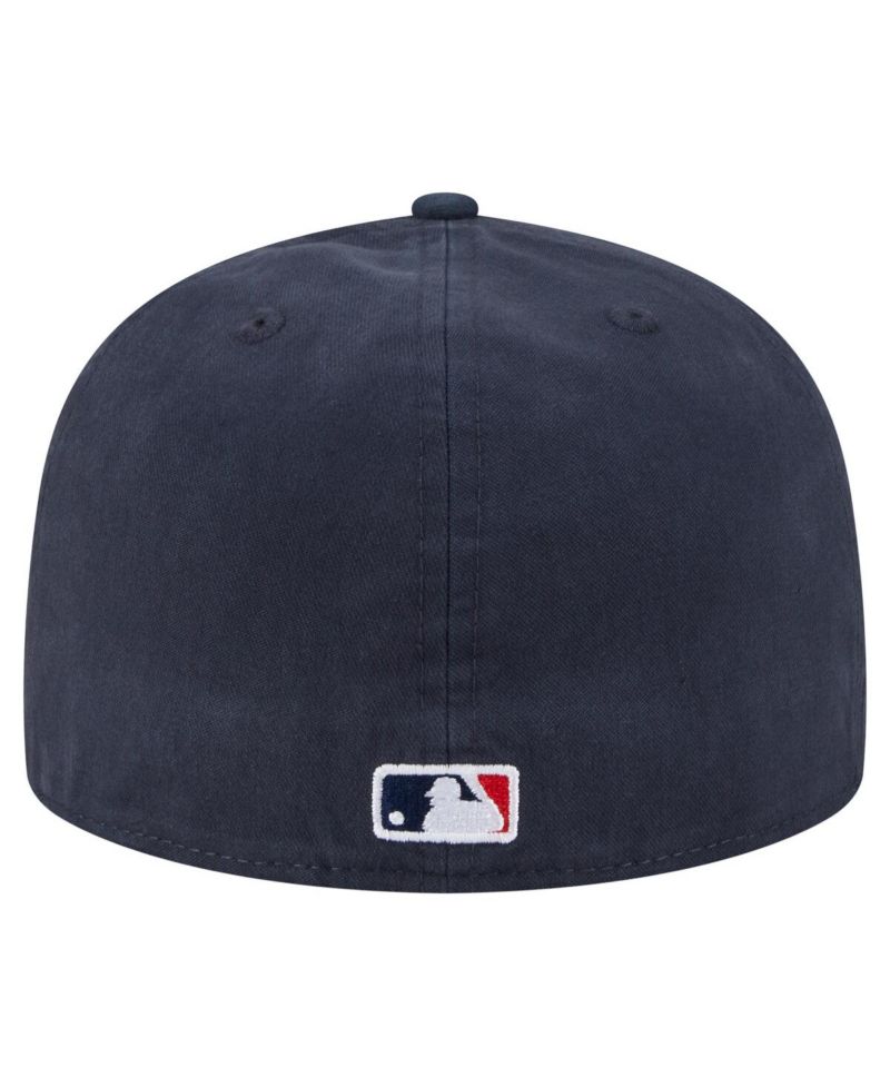 Men's Navy Boston Red Sox Championship Side Flag A-Frame 59FIFTY Fitted Hat