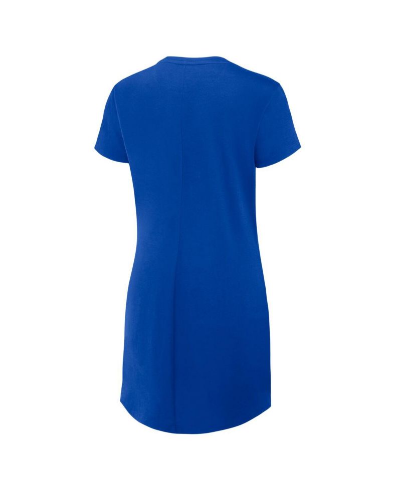 Women's Royal Kentucky Wildcats Relaxed Fit Drape T-Shirt Dress