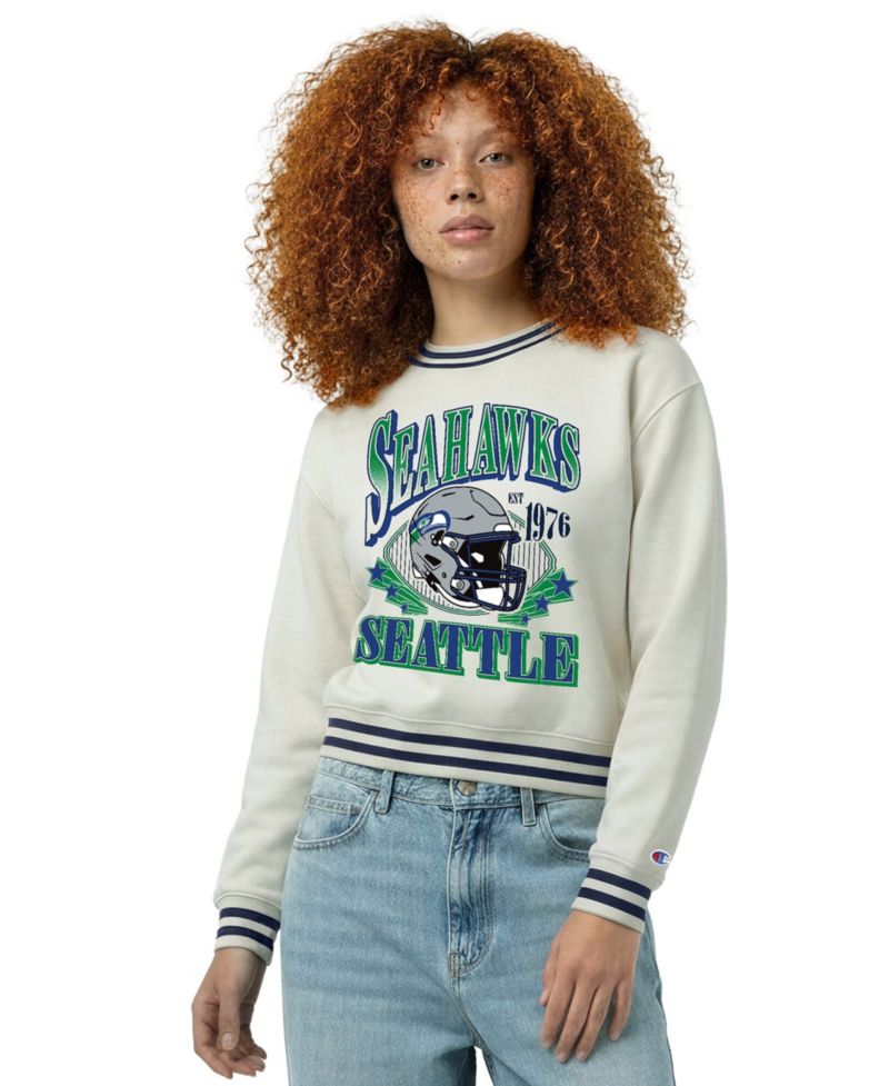 Women's Seattle Seahawks Reverse Weave Crewneck Sweatshirt