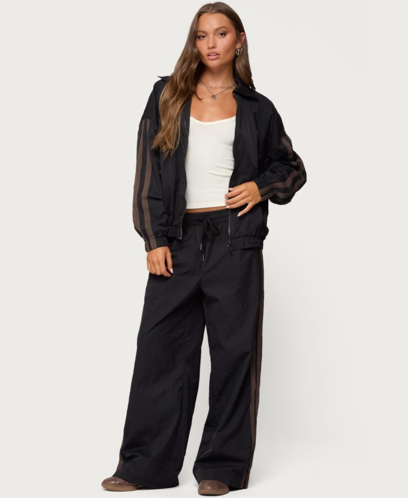 Women's Kieran Stripey Nylon Track Jacket