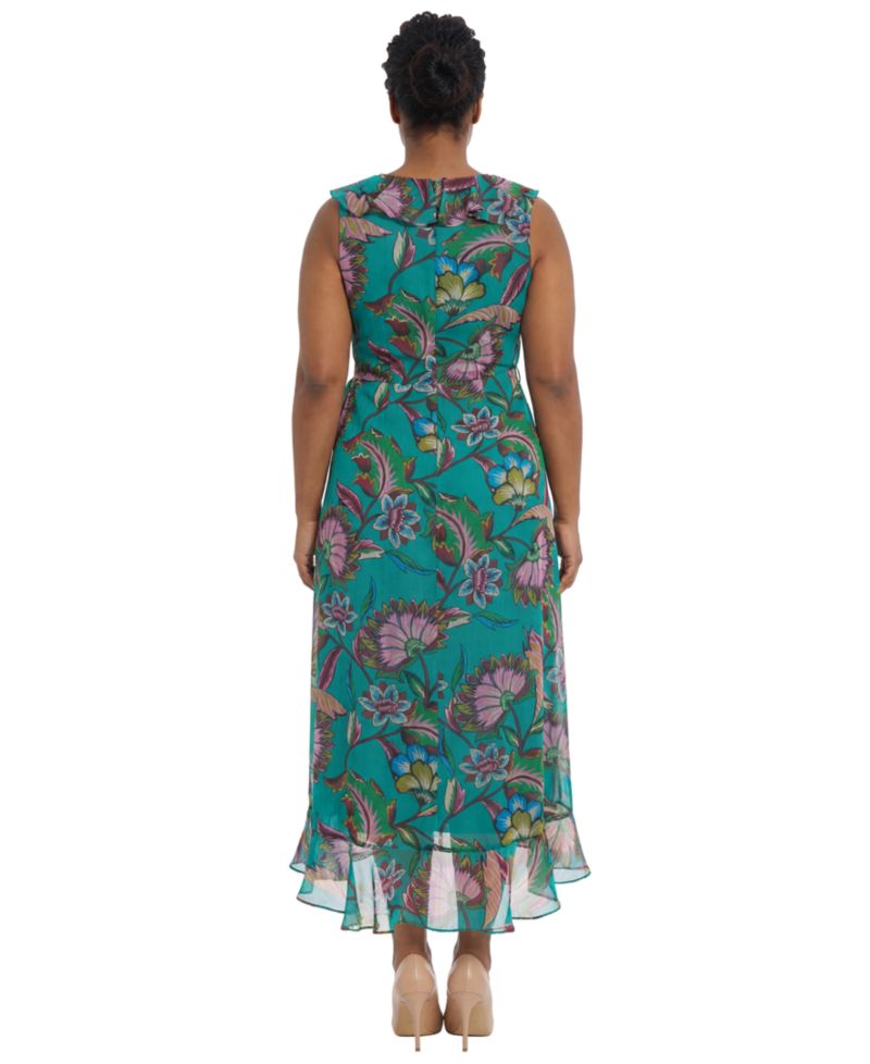 Plus Size Flutter-Sleeve Dress