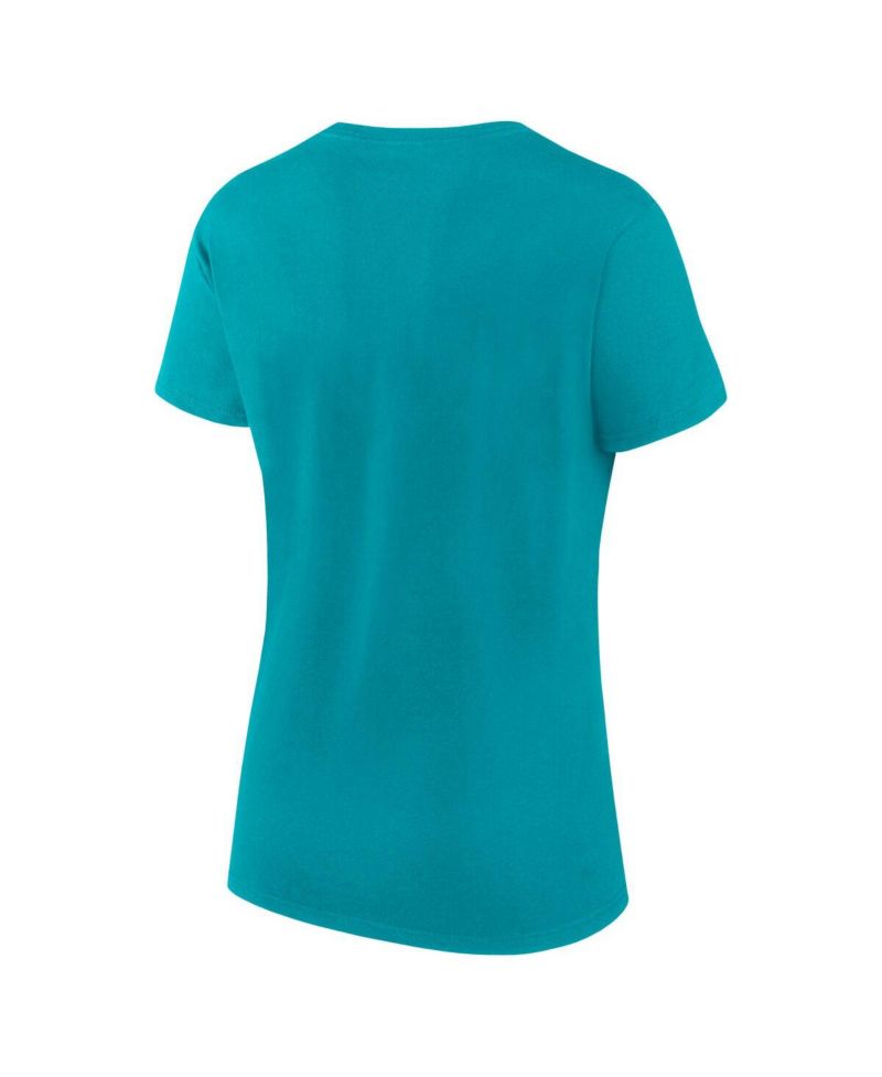 Women's Aqua Miami Dolphins Lean T-Shirt