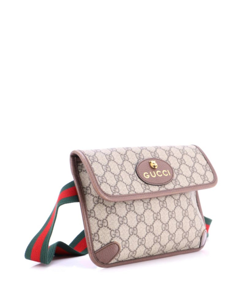 Neo Vintage Flap Belt Bag GG Coated Canvas