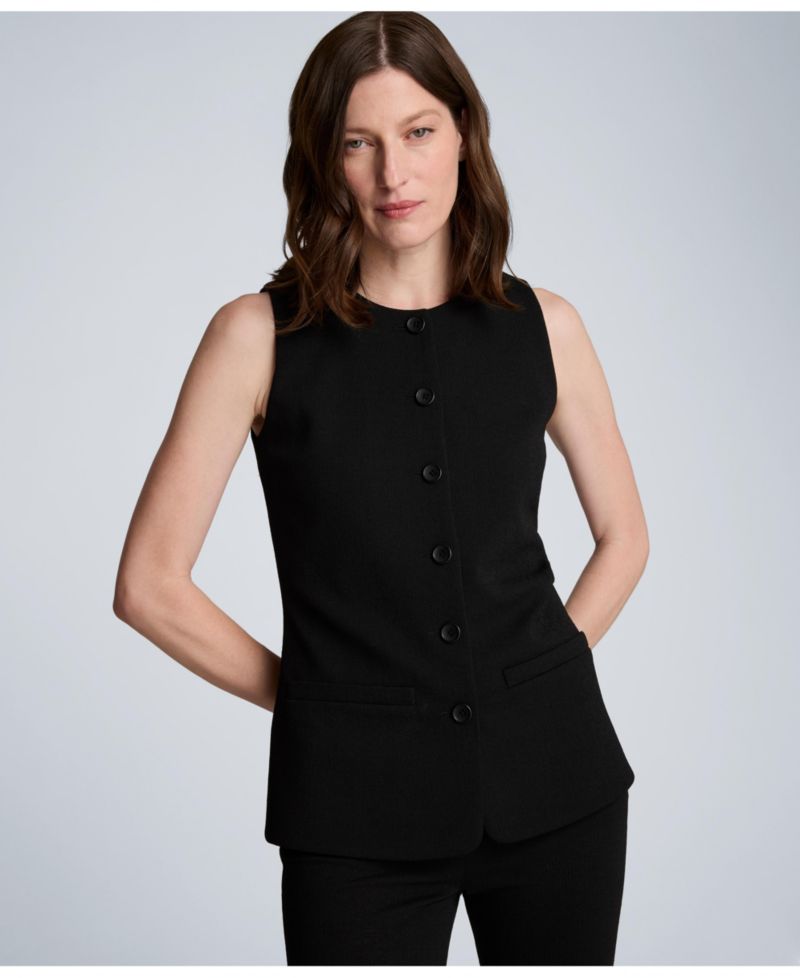 Women's Longline Crewneck Vest