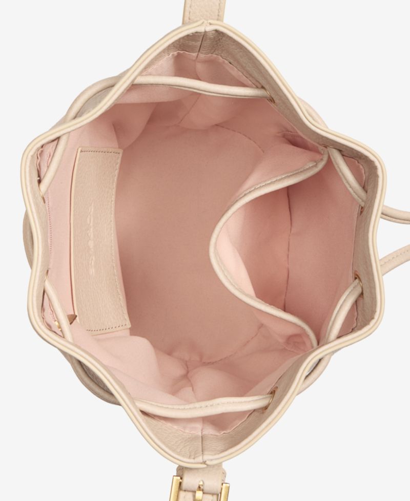 Small Bottom Detail Drawstring Bucket
