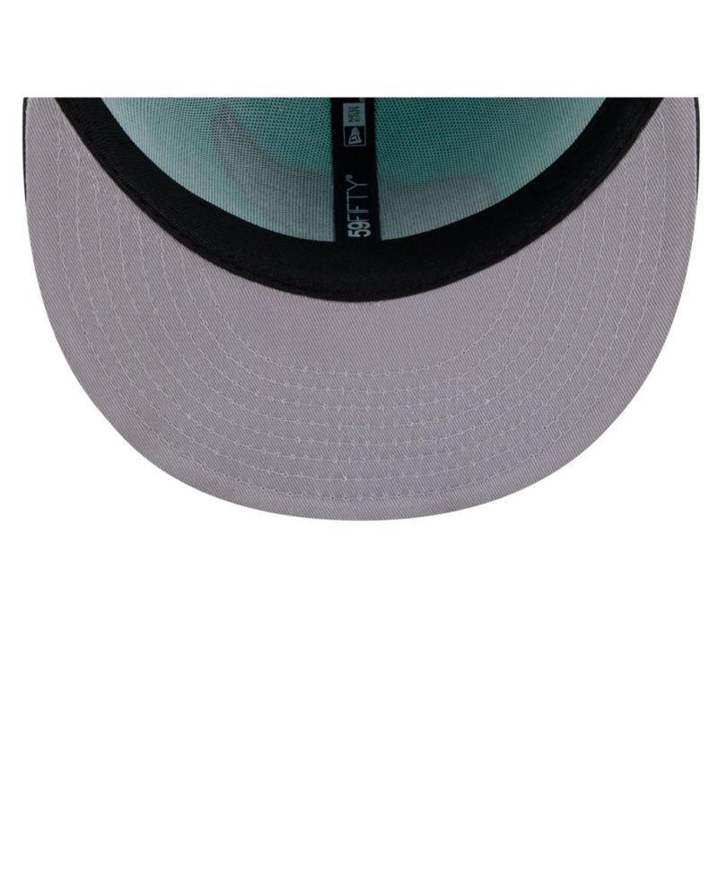 Men's Turquoise/Charcoal Detroit Red Wings Two-Tone Color Pack 59FIFTY Fitted Hat