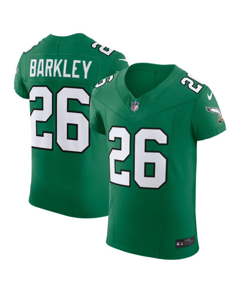 Men's Saquon Barkley Kelly Green Philadelphia Eagles Alternate Vapor F.U.S.E. Elite Jersey