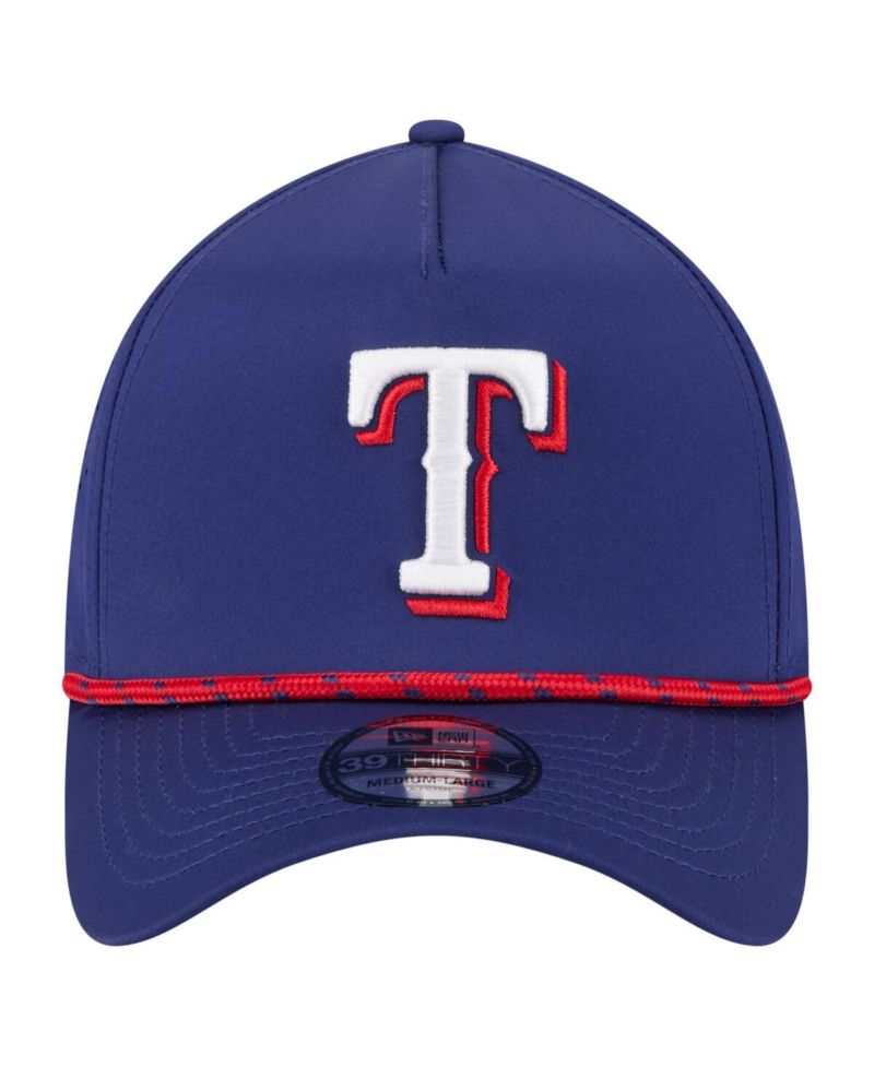 Men's Royal Texas Rangers 39THIRTY A-Frame Perforated Flex Hat