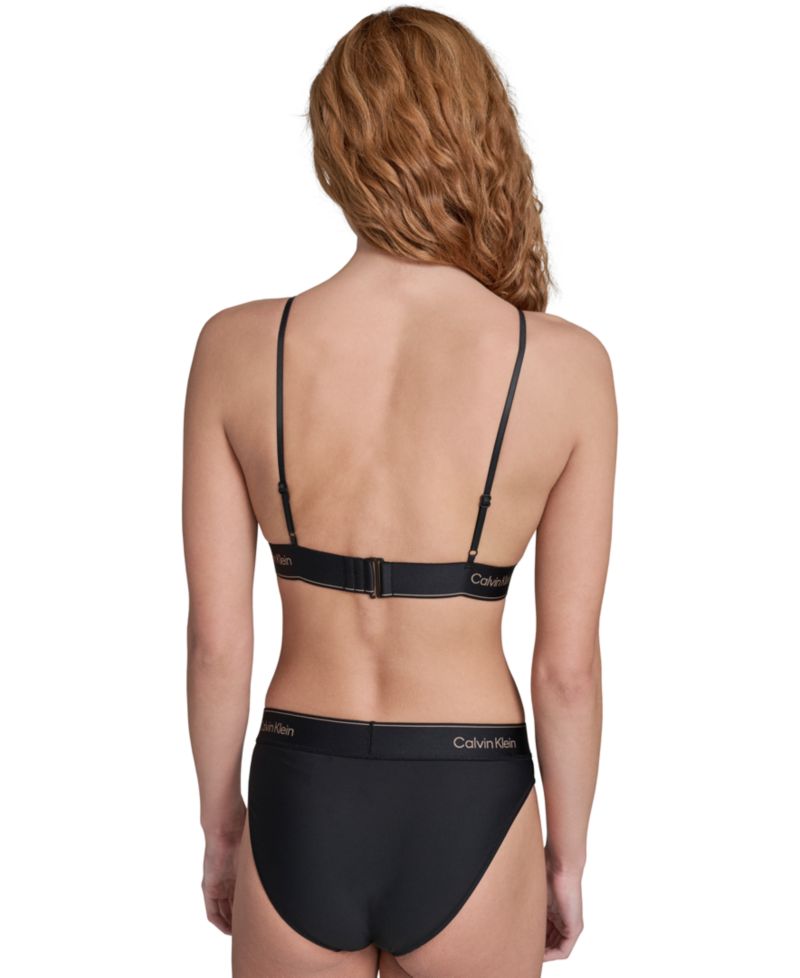 Women's V-Neck Bikini Top and Bottoms, 2-Piece Set
