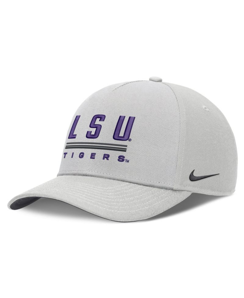 Men's Gray LSU Tigers 2026 Sideline Dri-FIT Rise Adjustable Hat