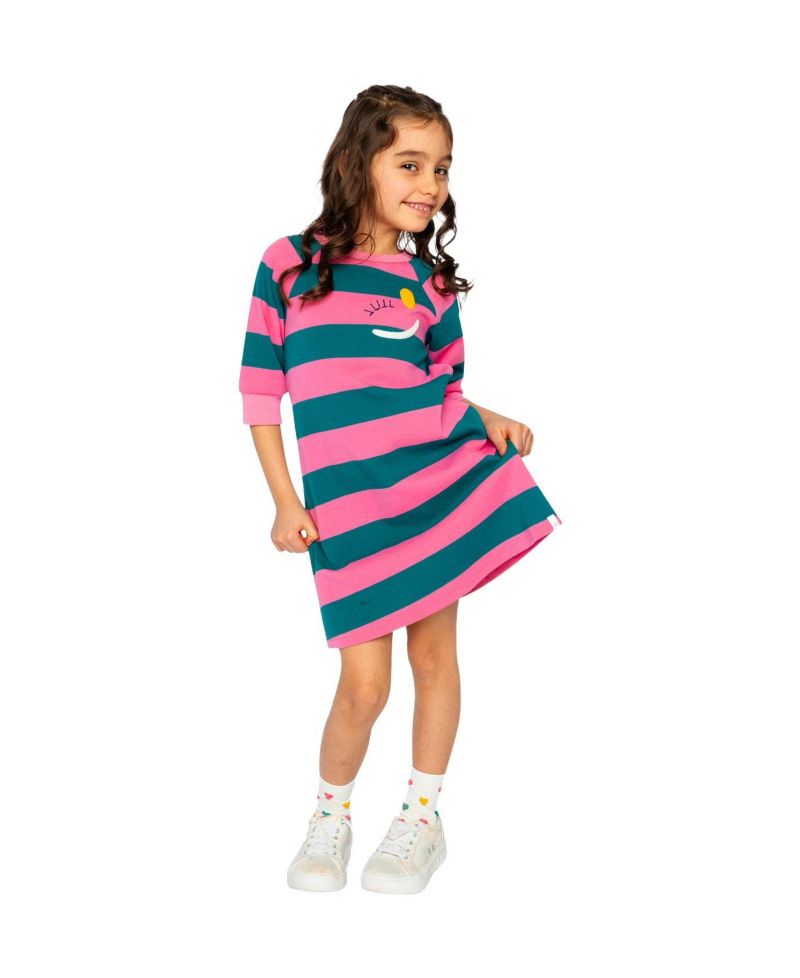 Big Girls (6-14) Engineer Stripe Dress