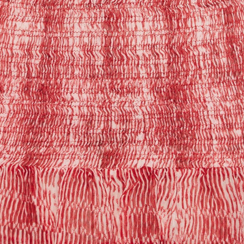 Women's Red Smocked Zelia Mini Skirt