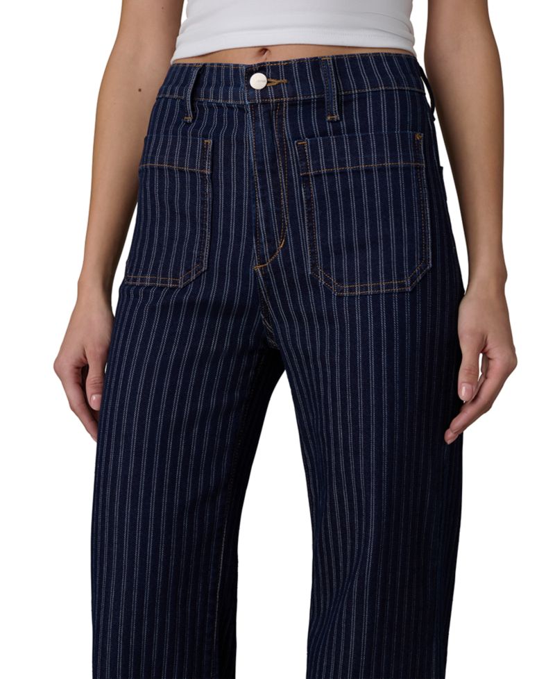 Women's Mia High-Rise Wide-Leg Patch Pocket Jeans