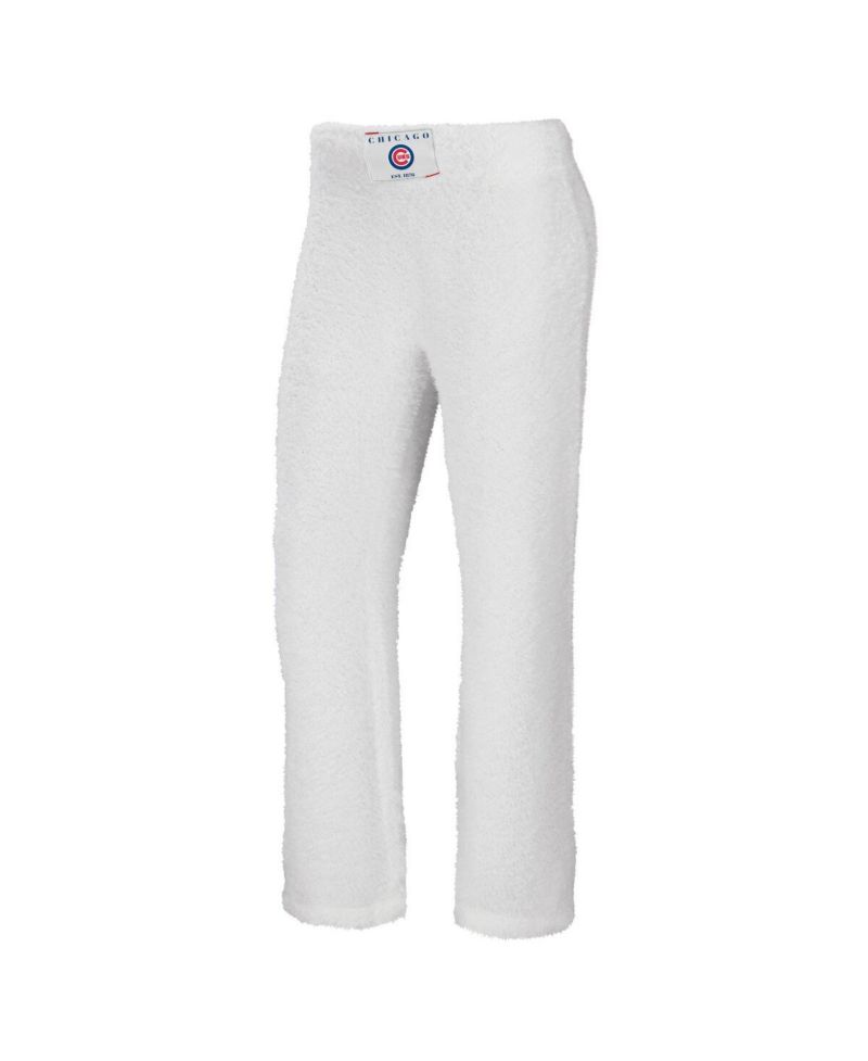 Women's Cream Chicago Cubs Cozy Lounge Tank Top and Pants Set