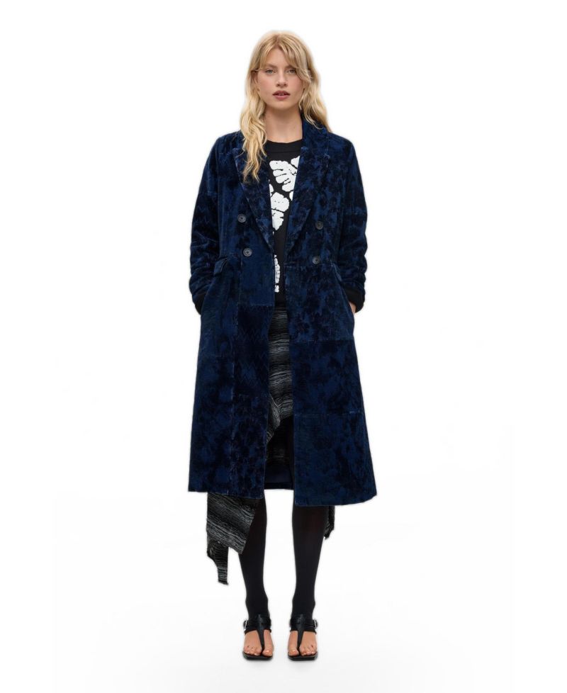Women's Straight jacquard coat