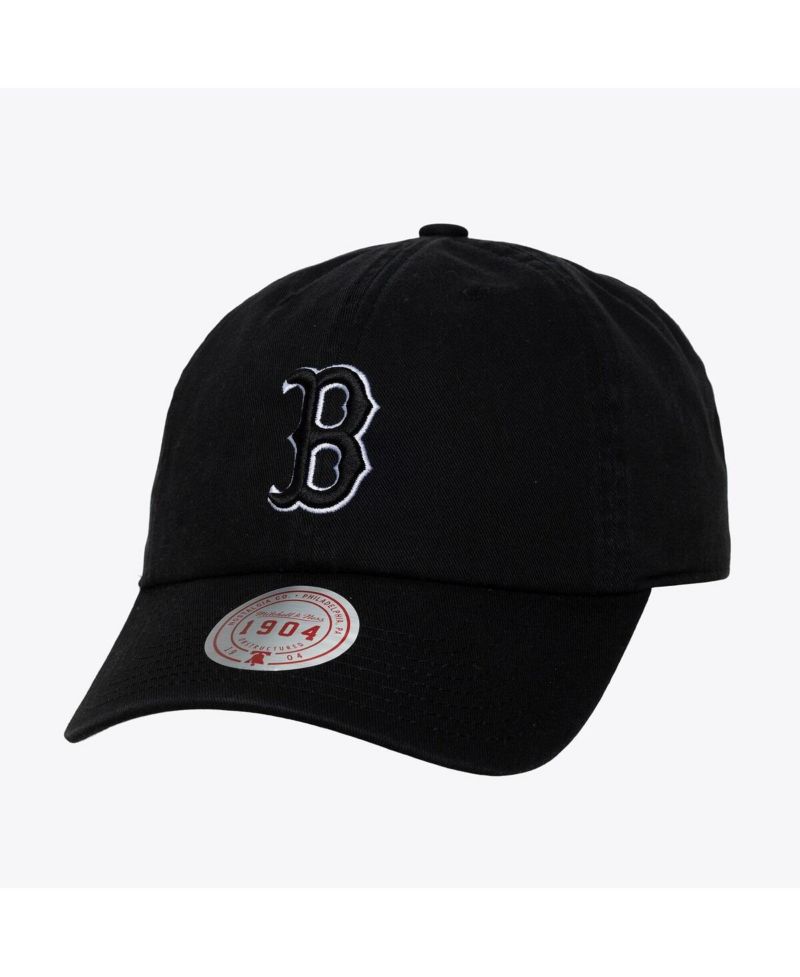 Men's and Women's Black White Boston Red Sox 1904 Strapback Adjustable Hat