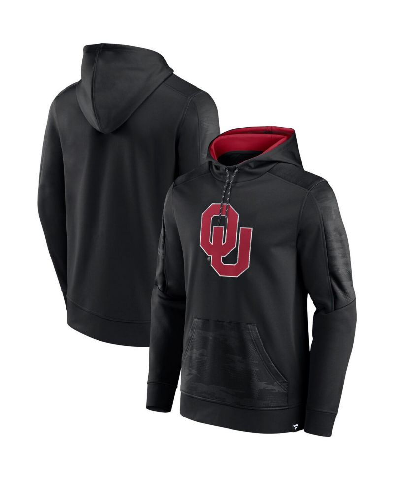 Men's Black Oklahoma Sooners On The Ball Pullover Hoodie