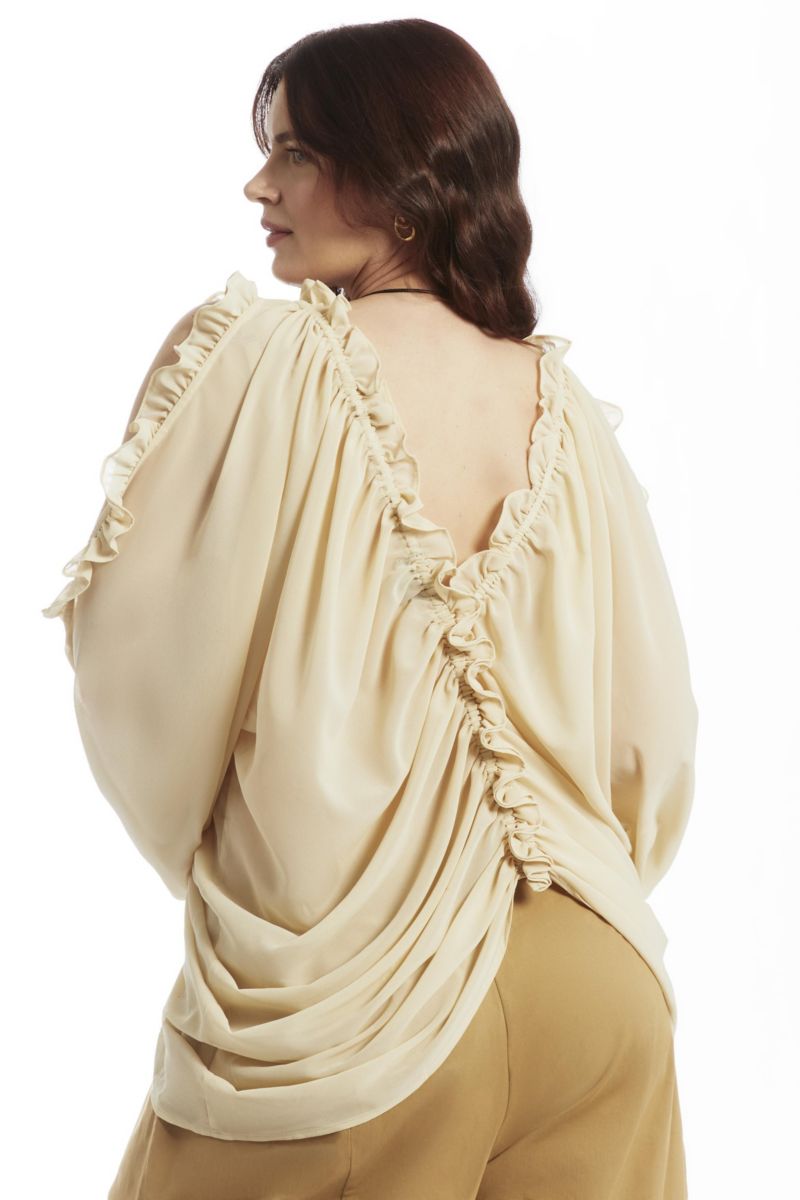 Women's June + Vie Draped Off-The-Shoulder Blouse