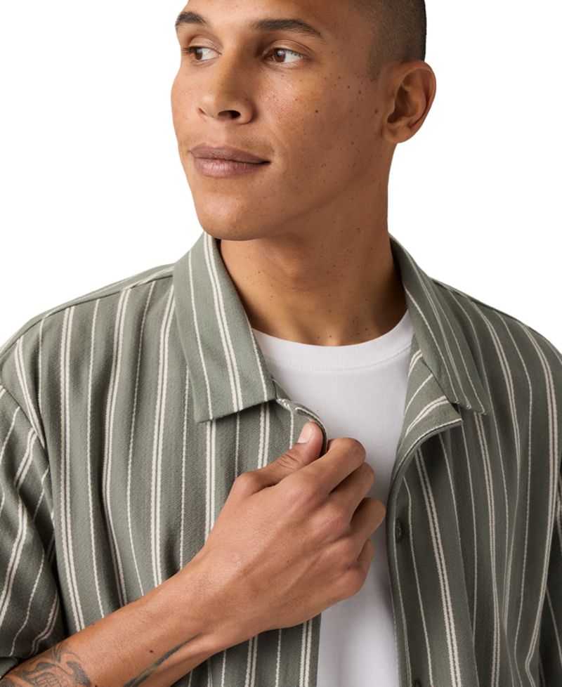 Men's Short-Sleeve Knit Camp Shirt