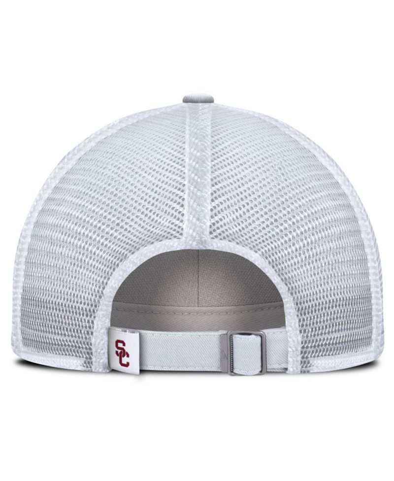 Men's White USC Trojans Club Campus Trucker Adjustable Hat