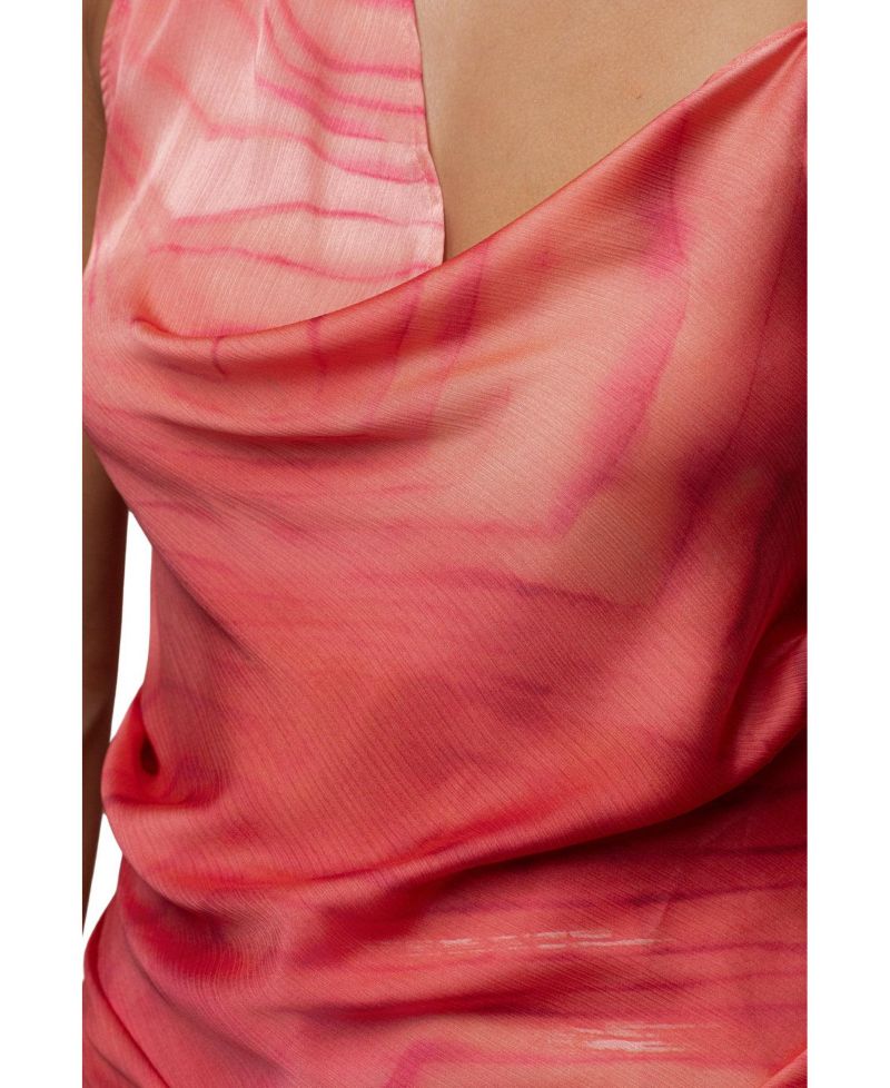 Women's Selene Cowl-Neck Asymmetrical-Hem Top