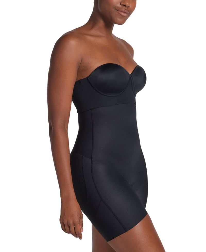 Women's Strapless Sculpting Step-in Body Shaper with Short Bottom