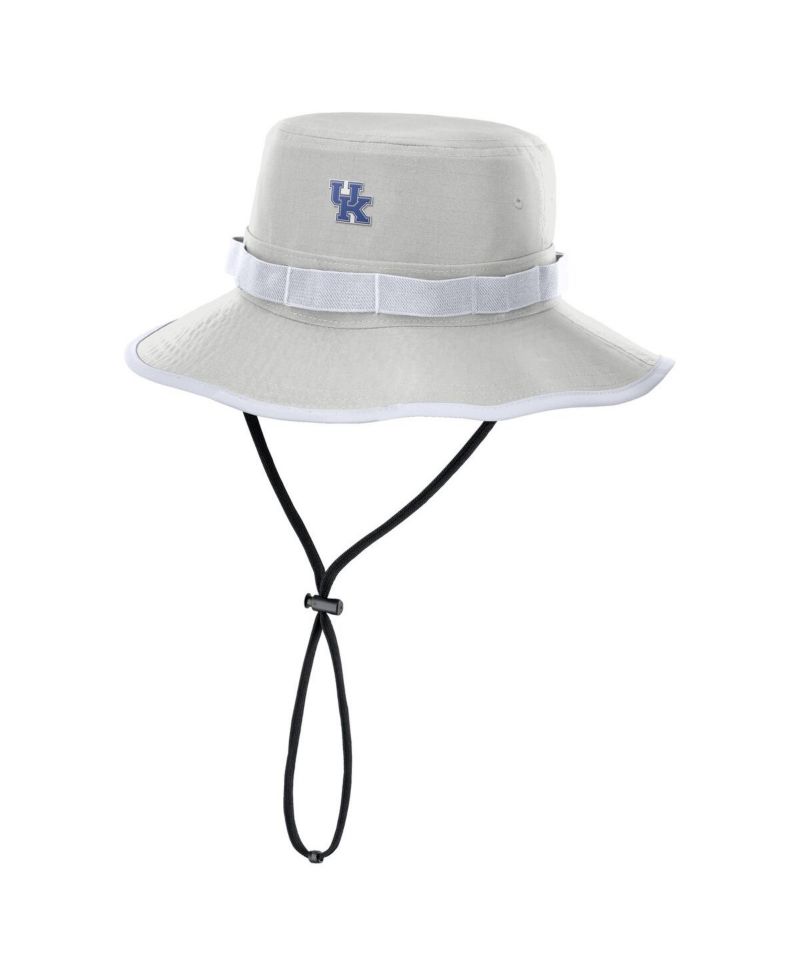Men's Gray Kentucky Wildcats 2025 Sideline Apex Boonie Performance Bucket Hat