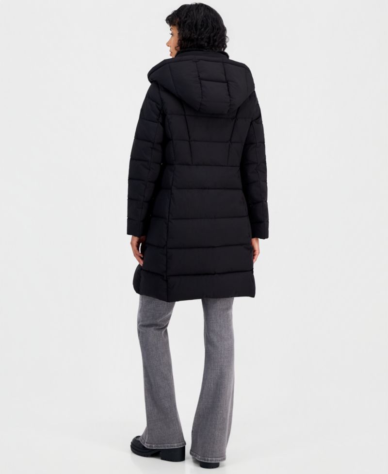 Women's Hooded Puffer Coat, Created for Macy's