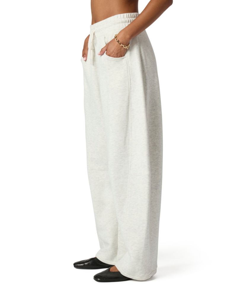 Women's High-Rise Barrel Leg Cotton-Blend Sweatpant