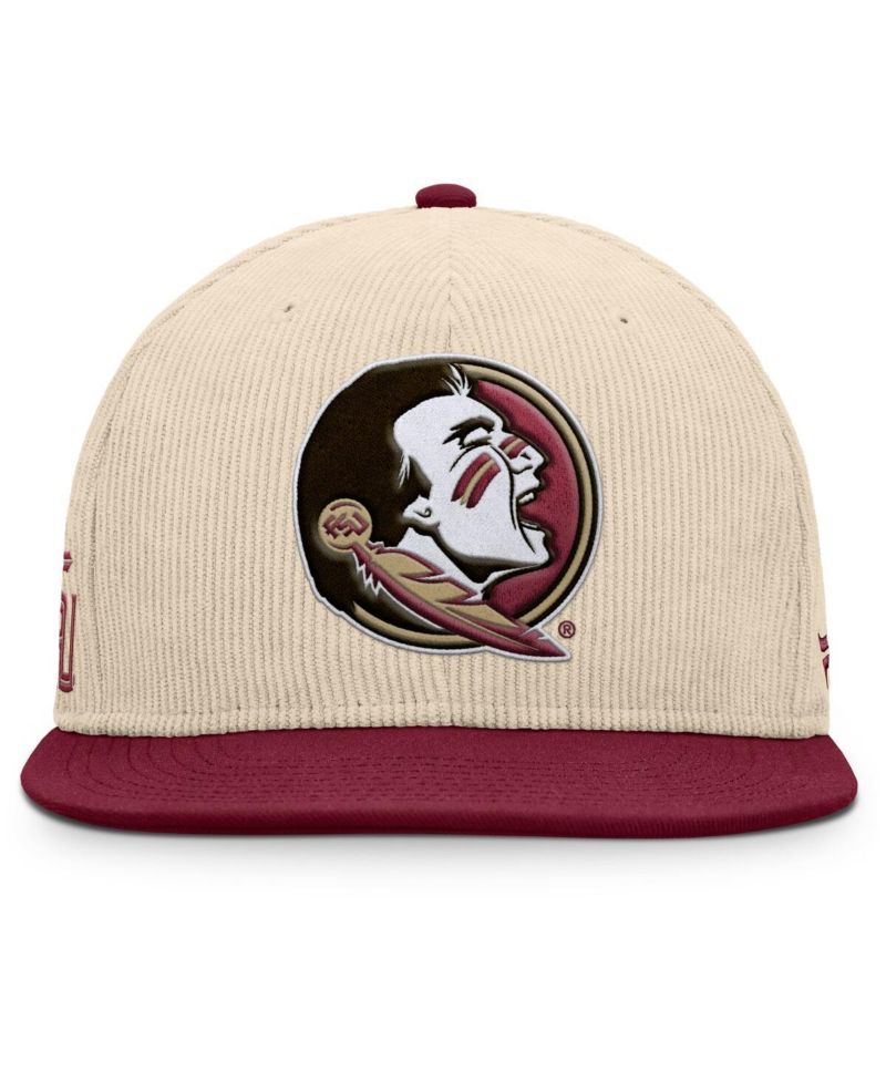 Men's Tan Florida State Seminoles Catcher Snapback Hat