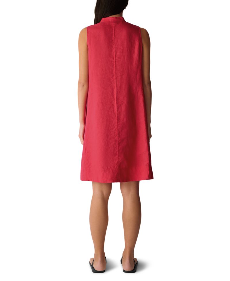 Women's Sleeveless Split Collar Dress