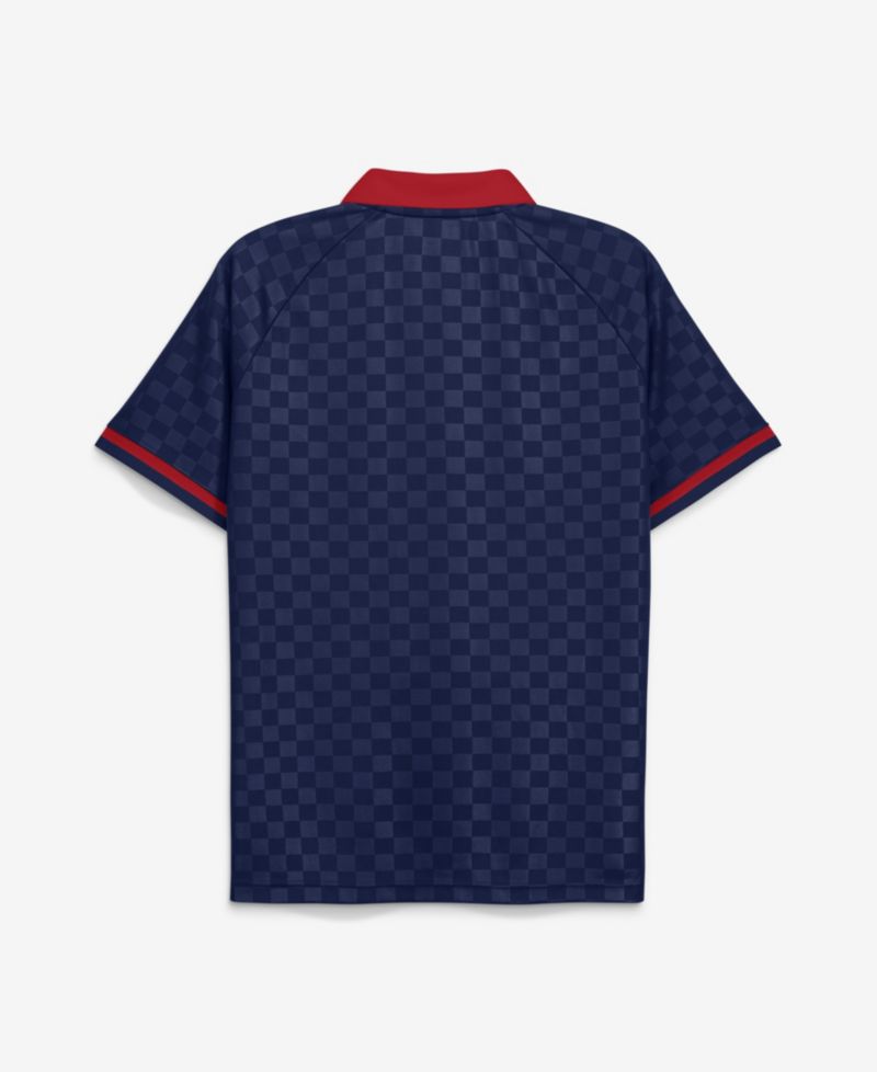Men's Navy Boston Red Sox Homerun Raglan V-Neck Polo Shirt