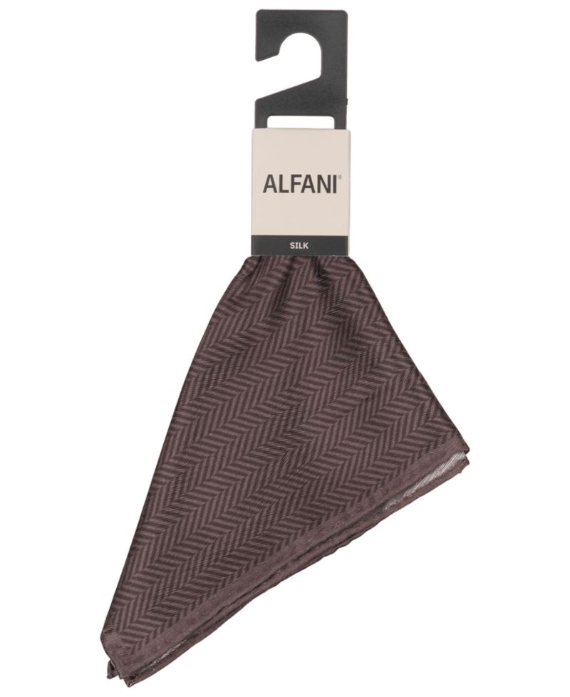 Men's Herringbone Pocket Square Tie