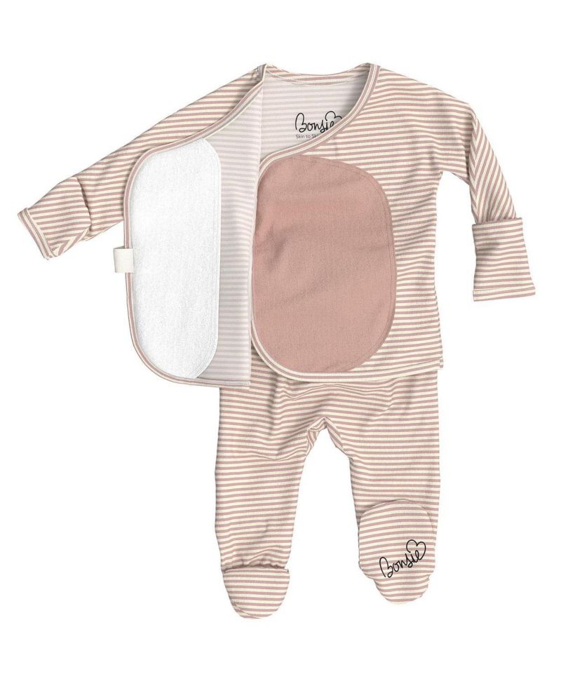 Bonsie Skin to Skin Babywear {newborn to 6-9 } Footie - Frenchie
