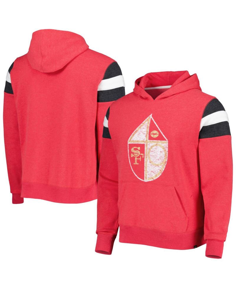Men's Scarlet San Francisco 49ers Legacy Premier Nico Pullover Hoodie