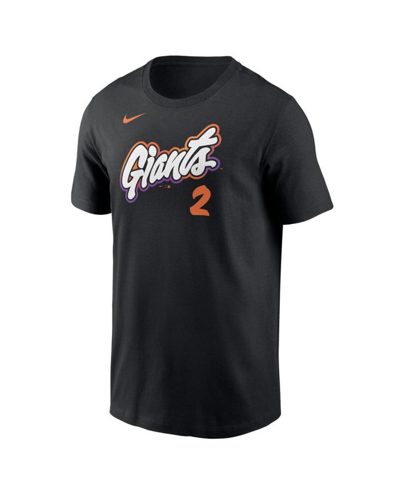 Men's Willy Adames Black San Francisco Giants 2025 City Connect Fuse Name & Number T-Shirt