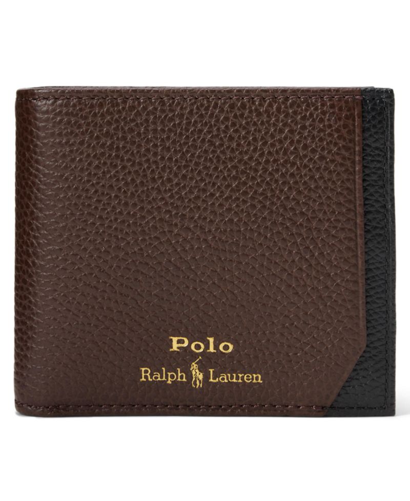 Two-Tone Leather Billfold Wallet