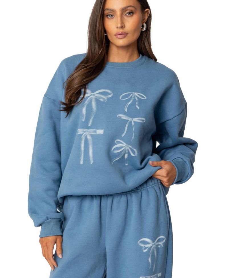 Women's Bow Bliss Oversized Sweatshirt