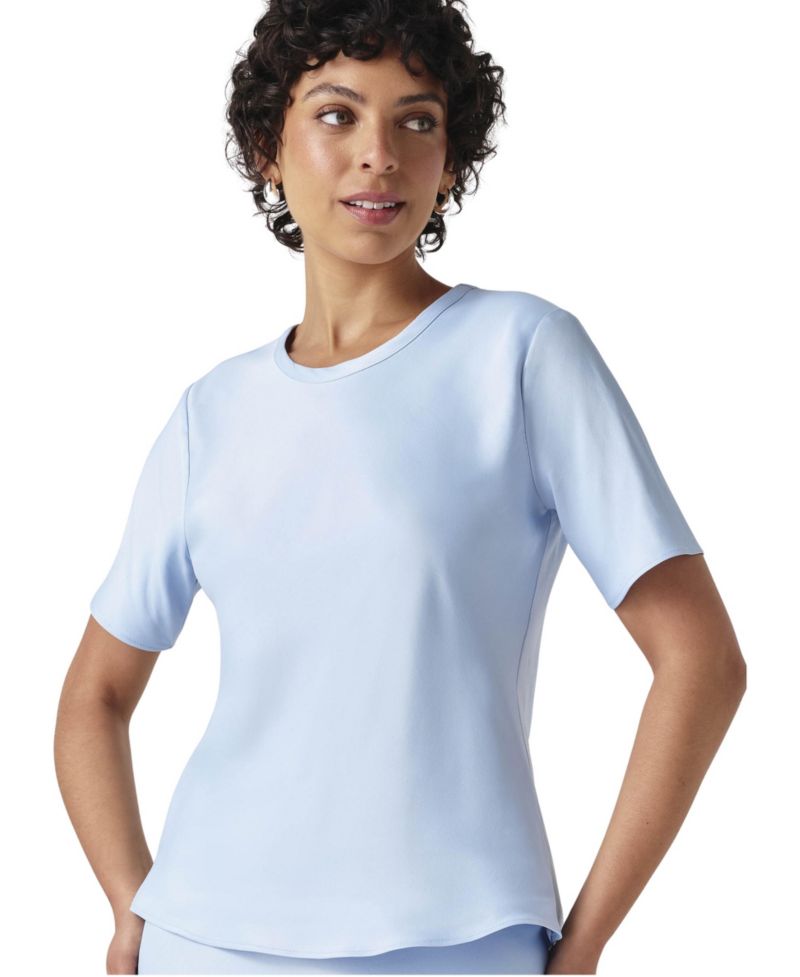 Women's Ria Short-Sleeve Satin Top
