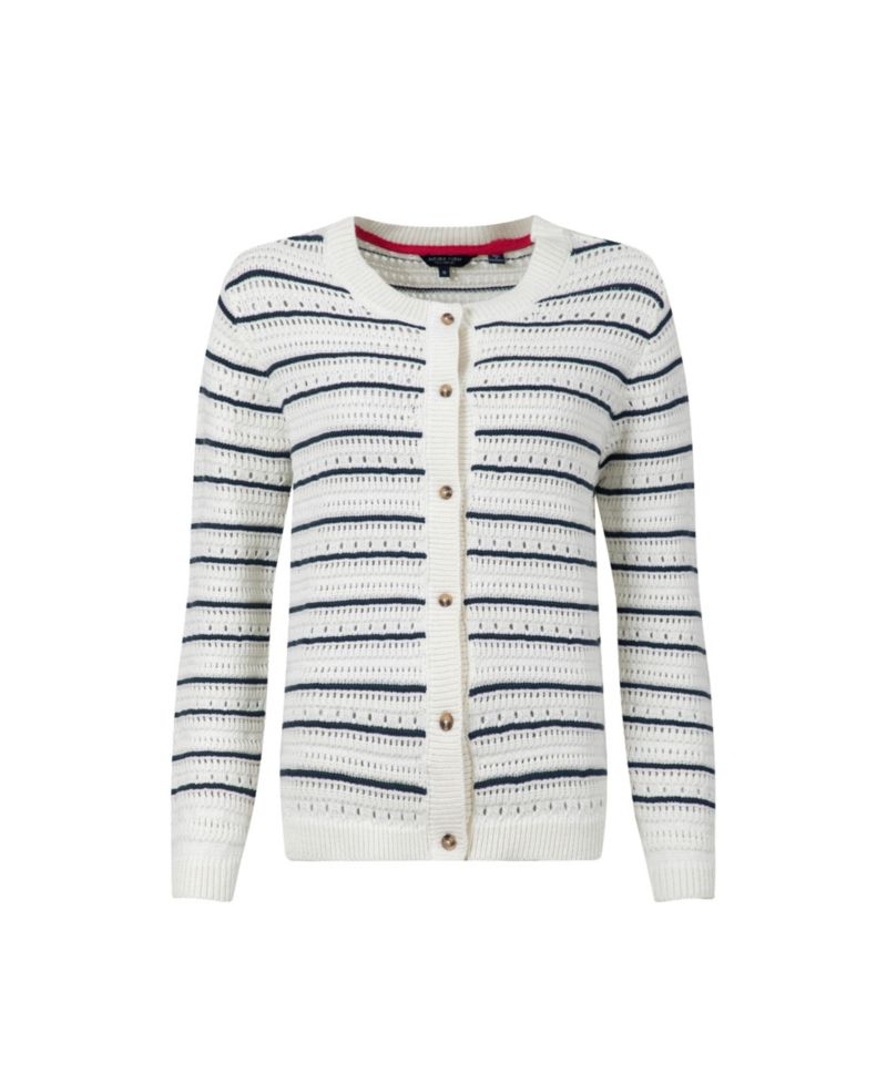 Women's Romilly Pointelle-Knit Striped Cardigan