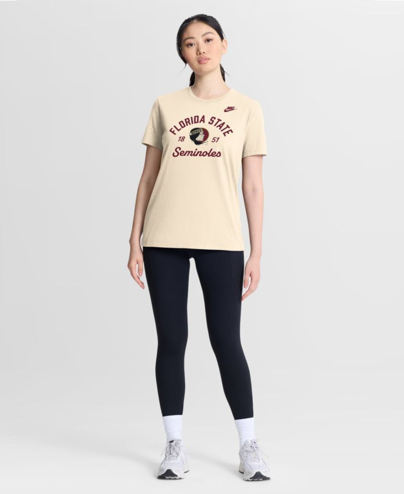 Women's Natural Florida State Seminoles Legacy Team Name T-Shirt